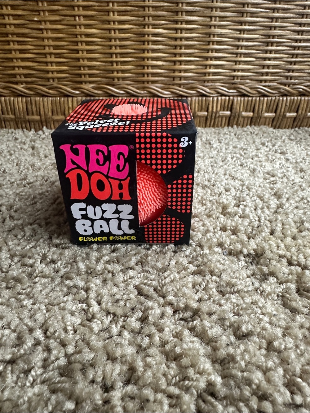 Fuzz Ball Kids Toy - Red